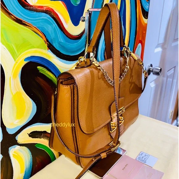 👜🤎👜Authentic Miu Miu 2 Way Brown Leather Bag - Picture 8 of 17